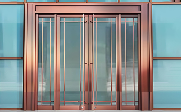 志丹玻璃地弹门